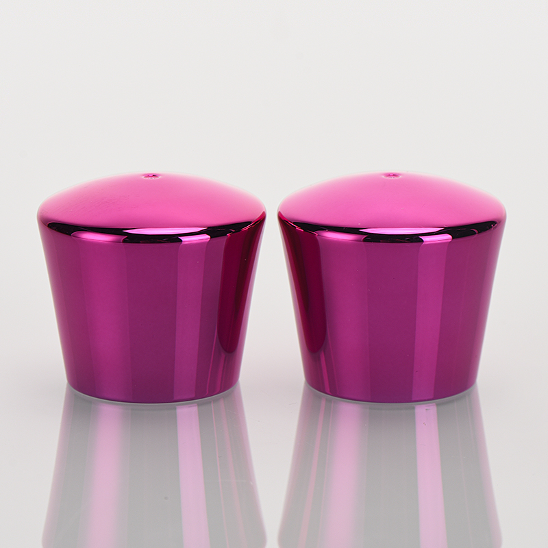 Screw cap plastic bottle cap glossy pink ele