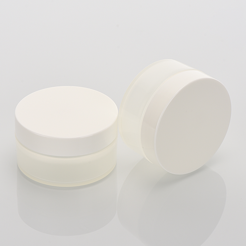 Face Hand Hair Skin Care Lotions Dome Makeup Cosmetic Container Glossy Luxury Cream Pp Plastic Jars