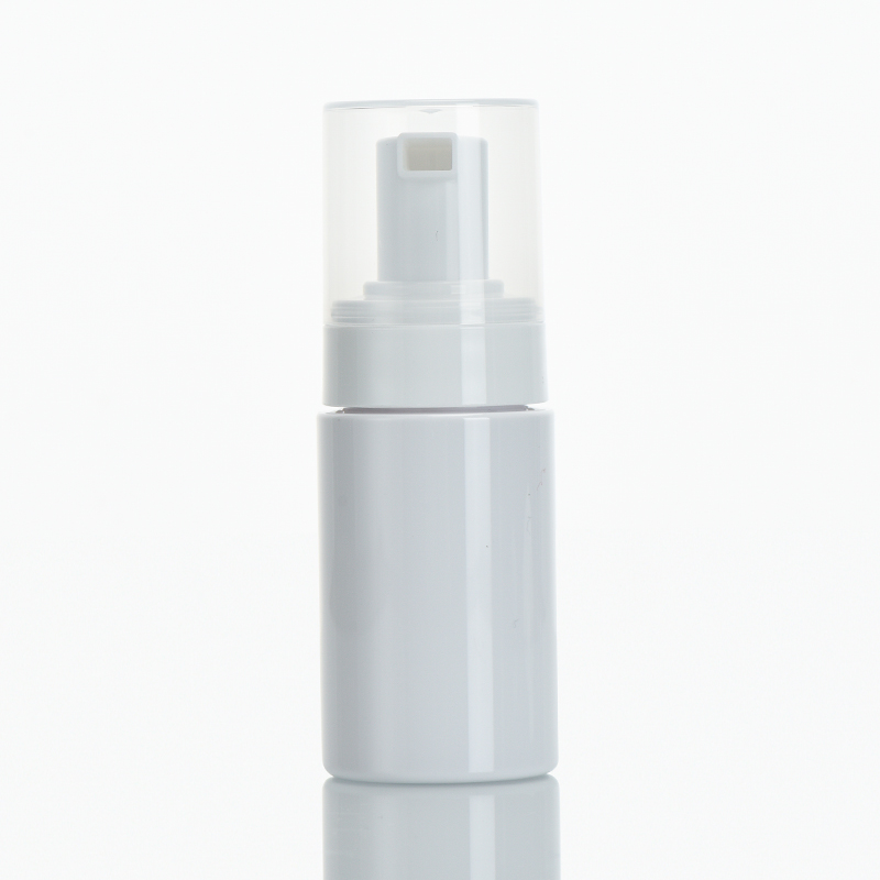 Luxury Plastic Container Soft Cosmetic Packaging White Bottle 35 ml With Foam Pump