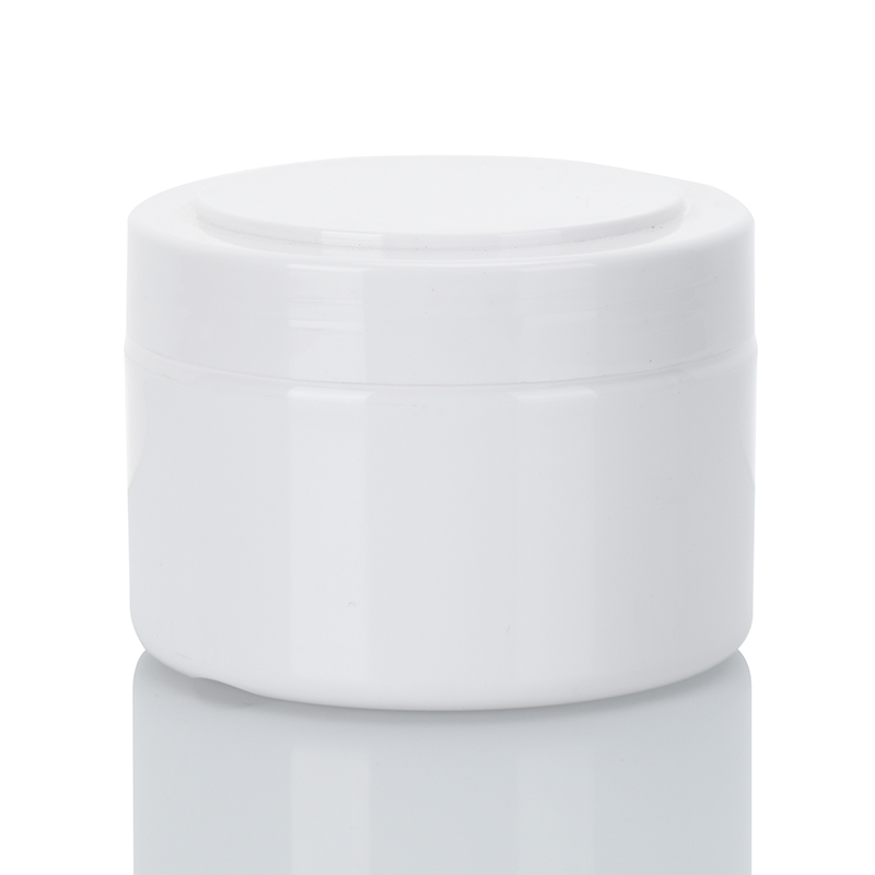 Hot Sale Plastic PP Short Fat Shape Custom Logo Jar With Screw Cap 300ml