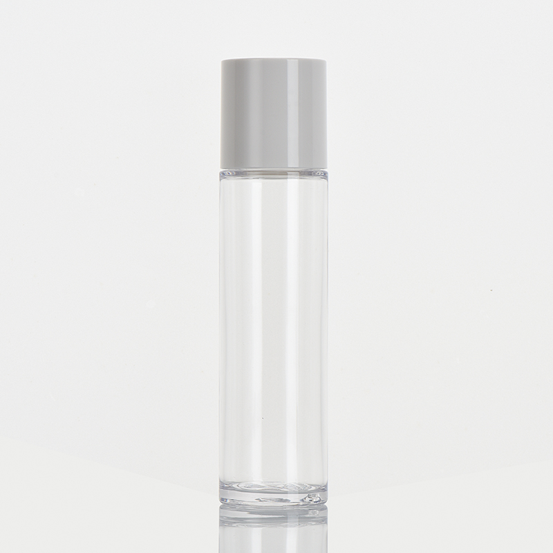 Hot Sale Plastic Glossy Finish Transparent Bottle With Screw Cap 120ml