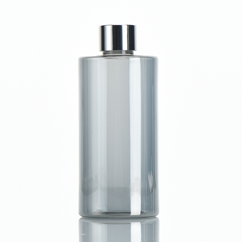 Plastic New Packaging Oval Electroplated Bottle With Screw Cap 220ml