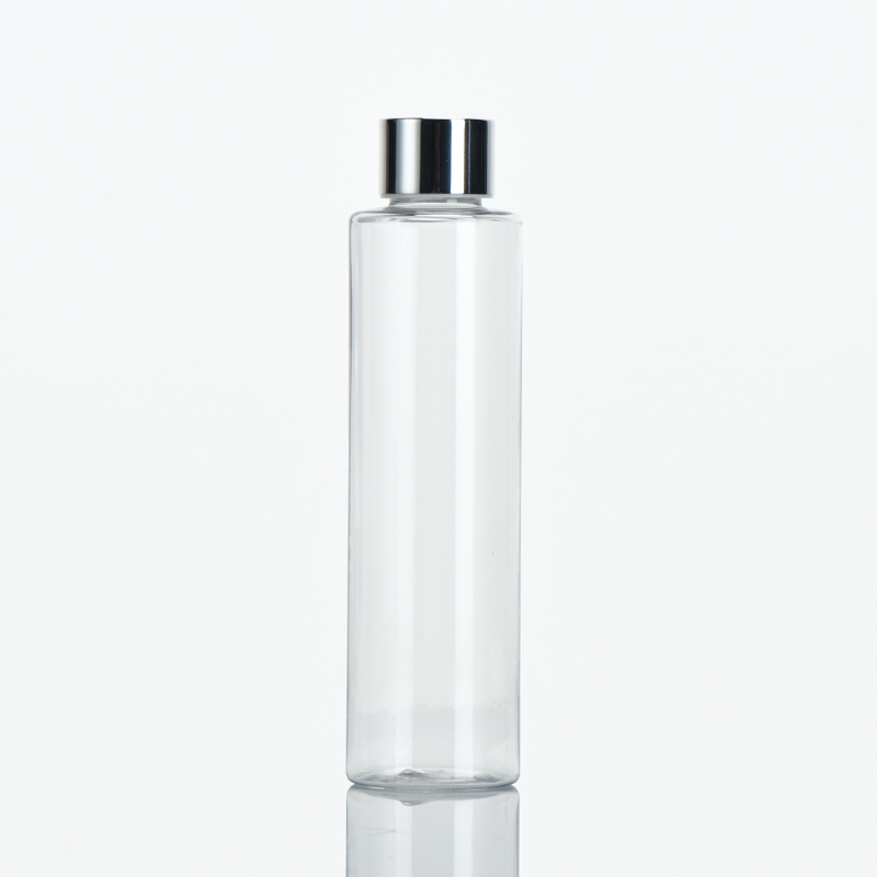 Cosmetic Plastic PET Bottle 100ml With Electrochemical Aluminum Cap